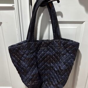 MZ Wallace Quilted Tote in Dark Blue